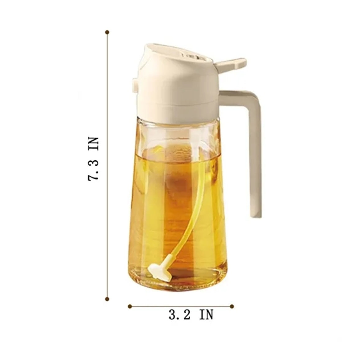 HUPSBY549 Olive Oil Sprayer 2-In-1 Spray Bottle