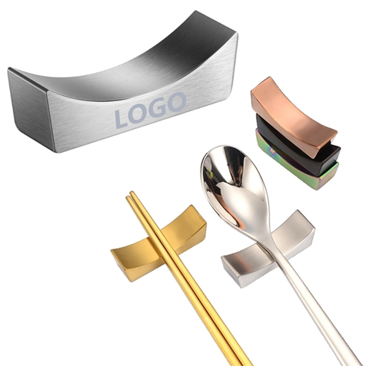 HUPSBY550 Stainless Steel Chopstick Holder Spoon Fork Rests