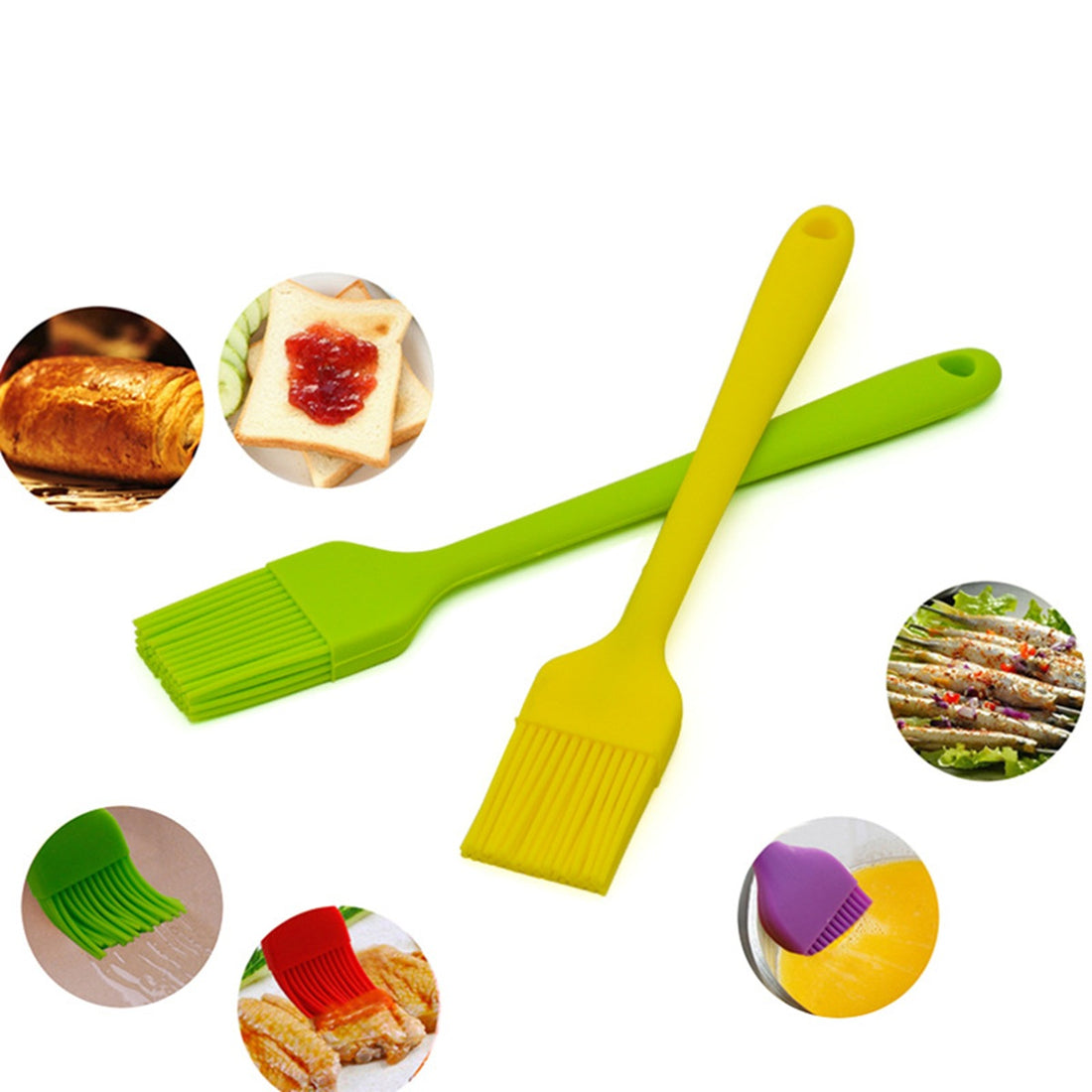 HUPSBY560 Silicone Bbq Basting Kitchen Oil Brush