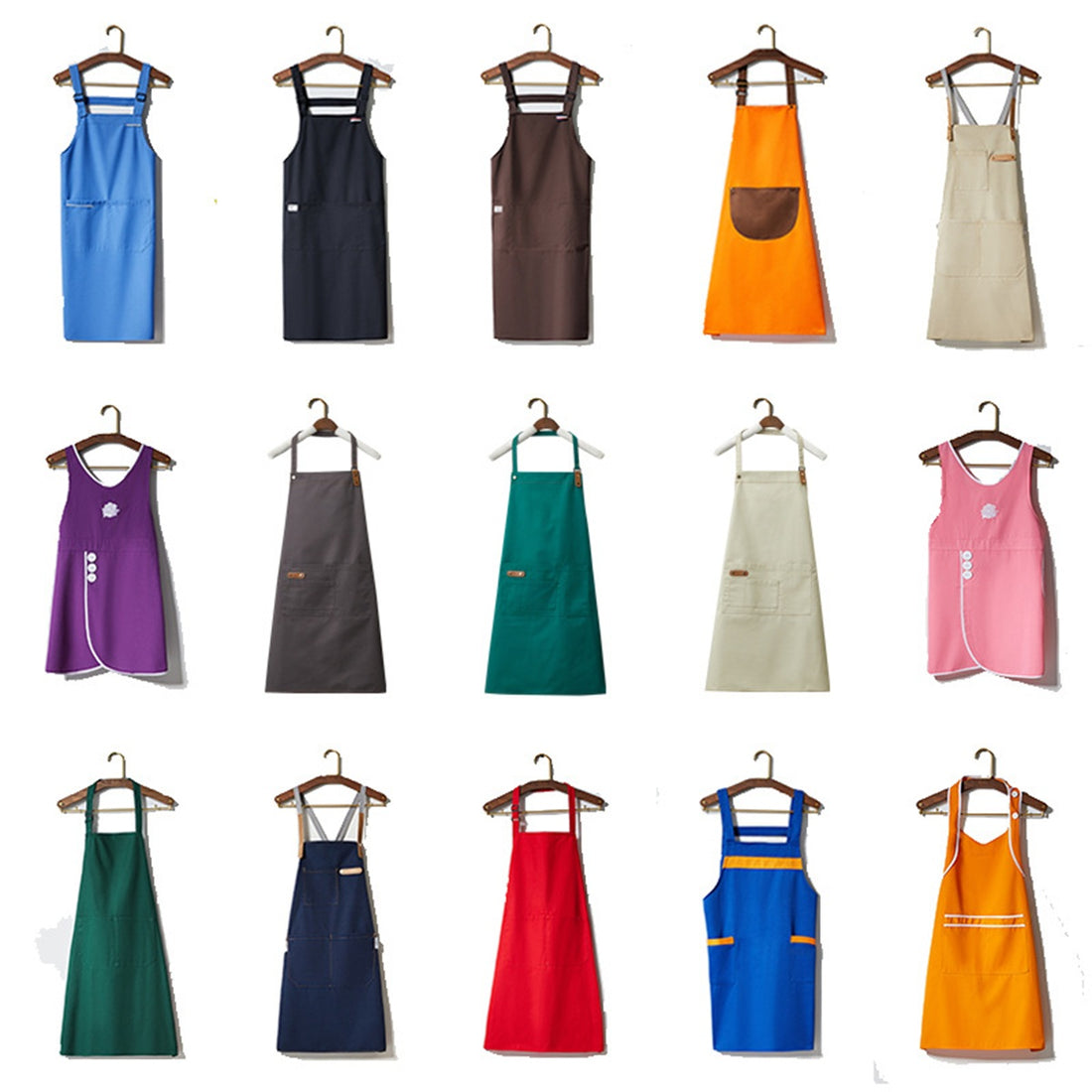 HUPSBY570 Premium Kitchen Aprons with Pocket for Men Women