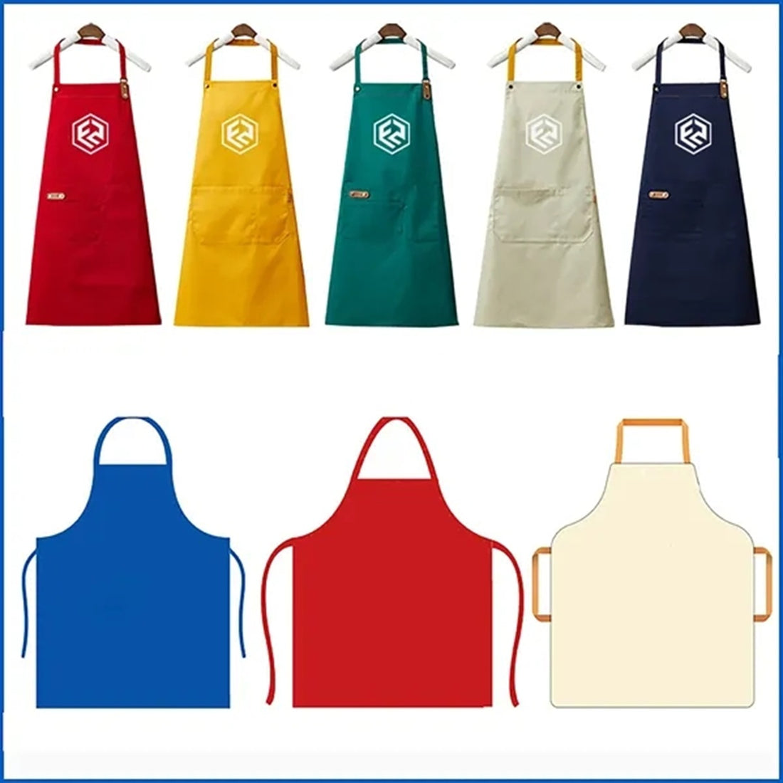 HUPSBY570 Premium Kitchen Aprons with Pocket for Men Women