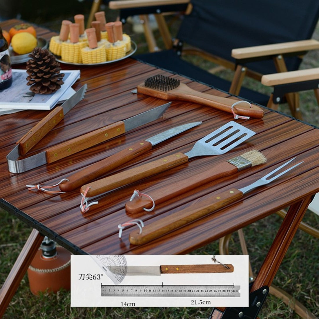 HUPSBY580 Deluxe BBQ Tool Set