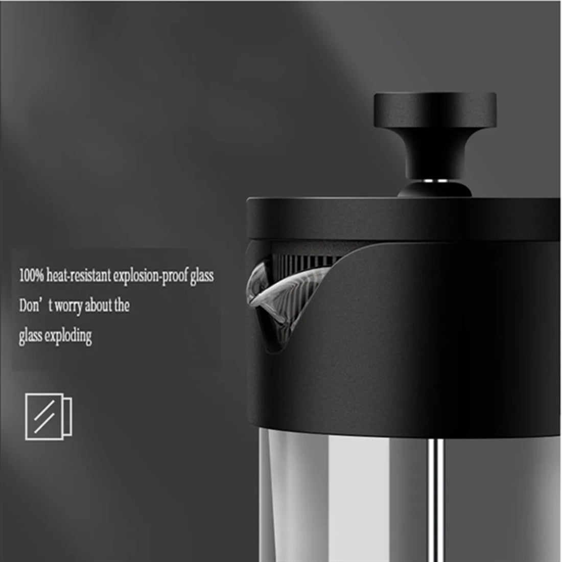 HUPSBY583 Stainless Steel 33 Ounce French Press Coffee And Tea Maker