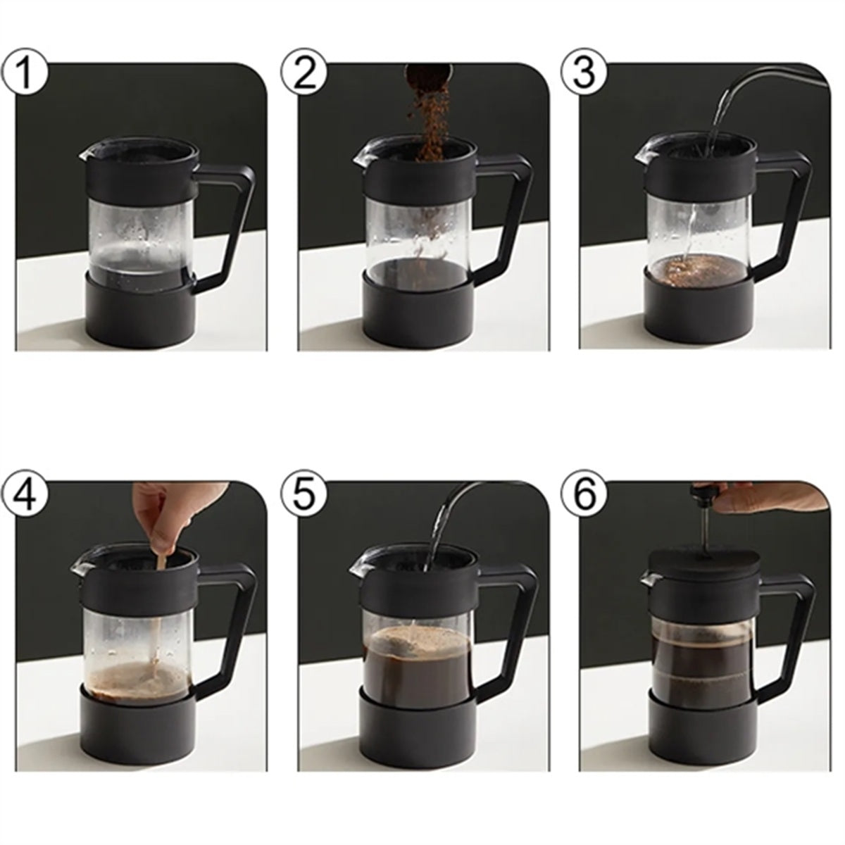 HUPSBY583 Stainless Steel 33 Ounce French Press Coffee And Tea Maker