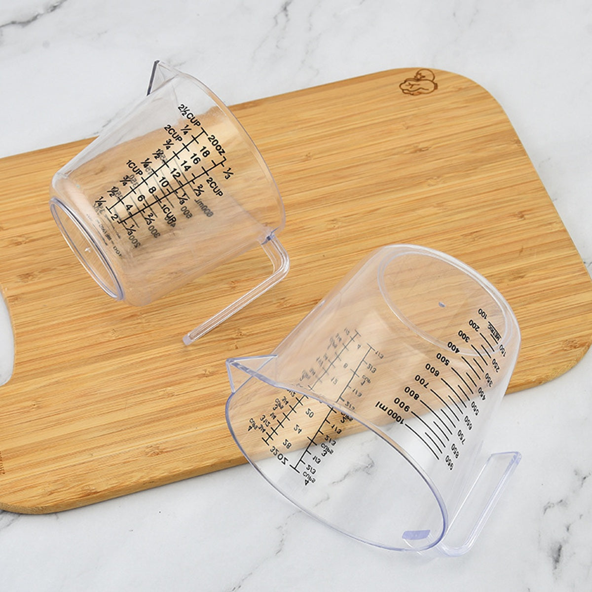 HUPSBY589  20 Oz. Clear Plastic Measuring Cup w/ Handle and Pour Spout