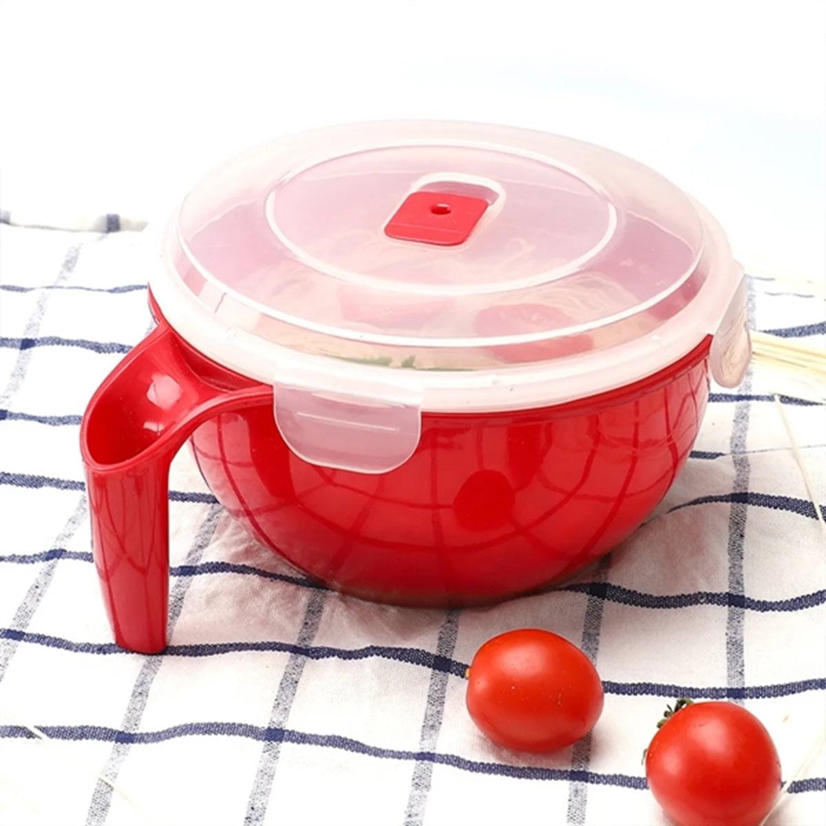 HUPSBY591 Microwavable Plastic Food Container Soup Mugs Bowl with Lid