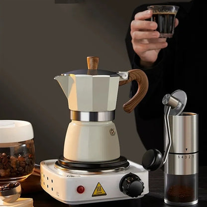 HUPSBY599 6PCS Portable MOKA Pot Coffee Maker Premium Gift Box