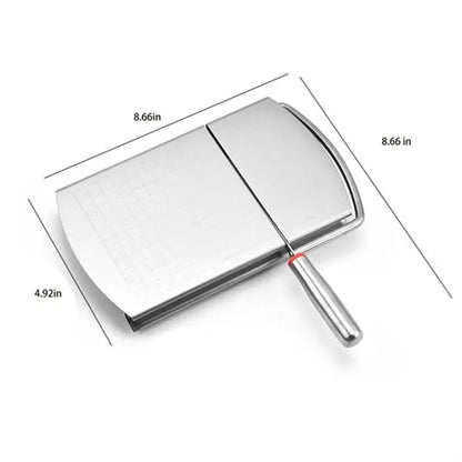 HUPSBY601 Stainless Steel Cheese Cutter Slicer Cutting Board with Wire