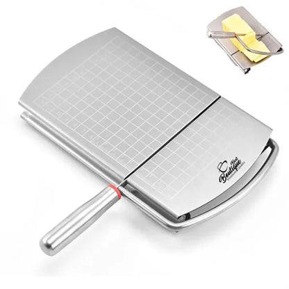 HUPSBY601 Stainless Steel Cheese Cutter Slicer Cutting Board with Wire