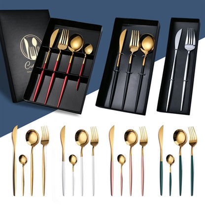 HUPSBY607 4 pcs Cutlery Fork Spoon Knife Set