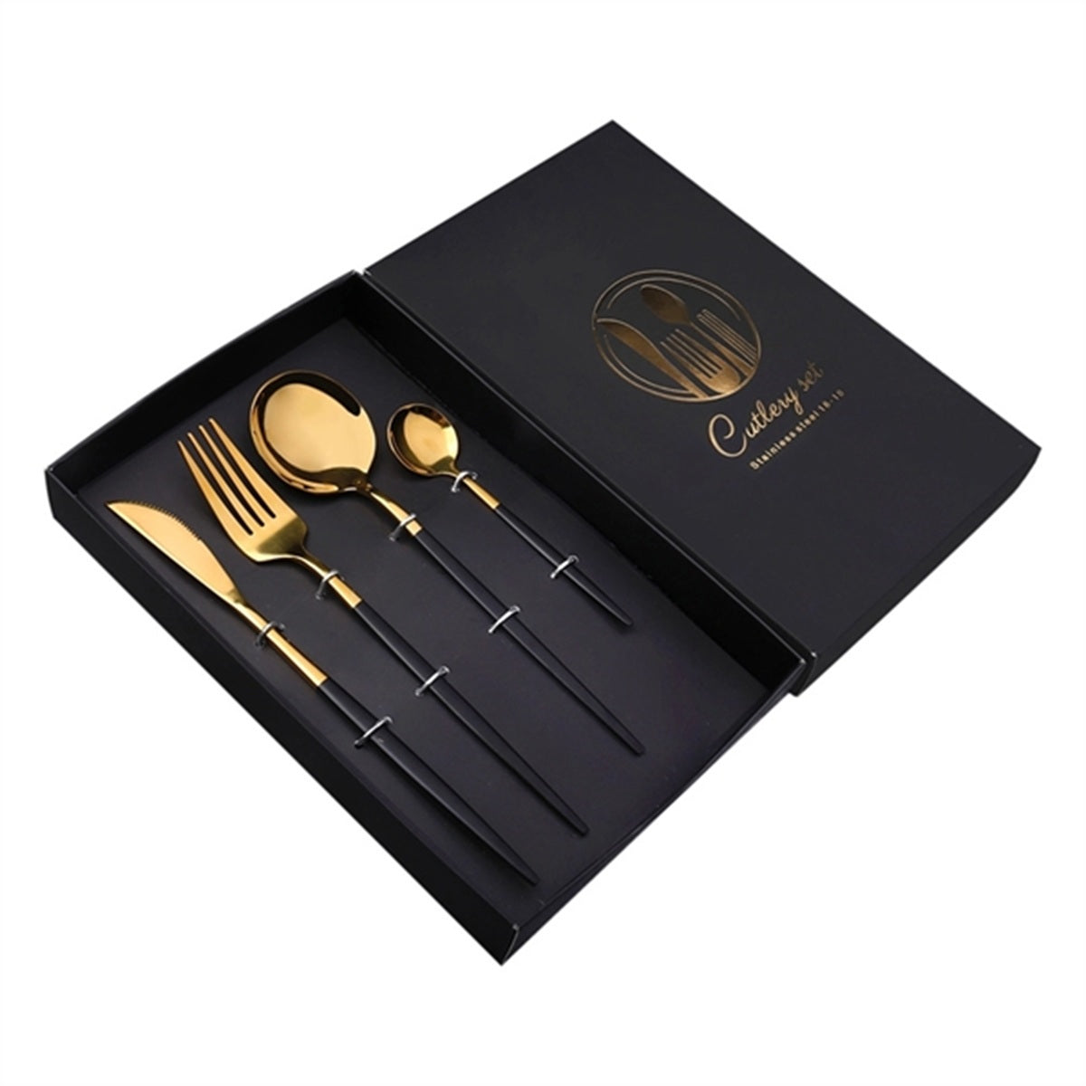 HUPSBY607 4 pcs Cutlery Fork Spoon Knife Set