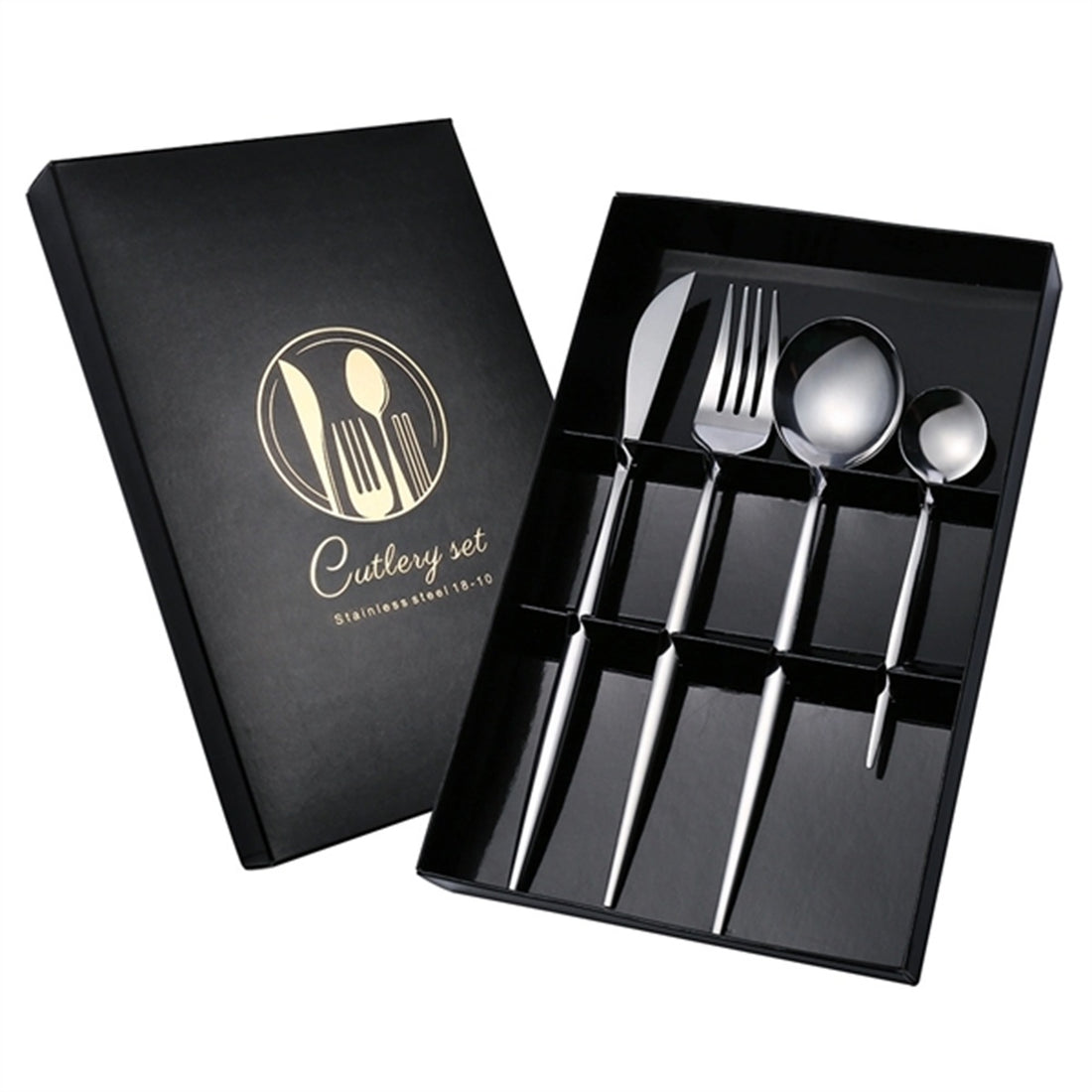 HUPSBY607 4 pcs Cutlery Fork Spoon Knife Set
