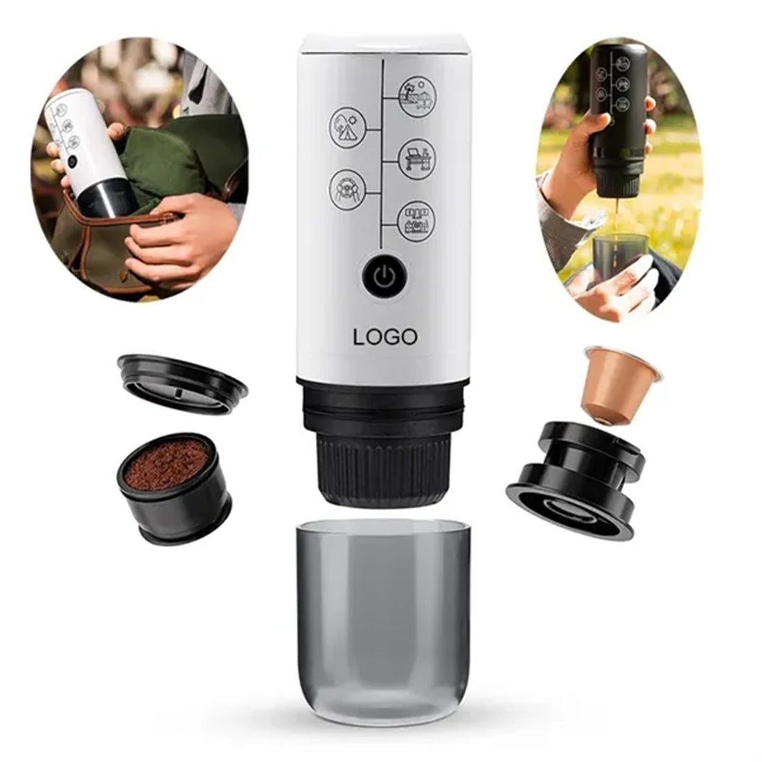 HUPSBY611 Portable Electric Espresso Machine