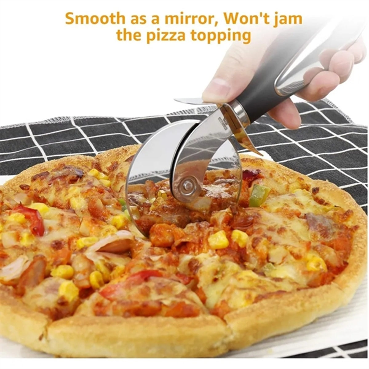 HUPSBY613 Pizza Cutter Wheel Super Sharp And Easy To Clean Slicer
