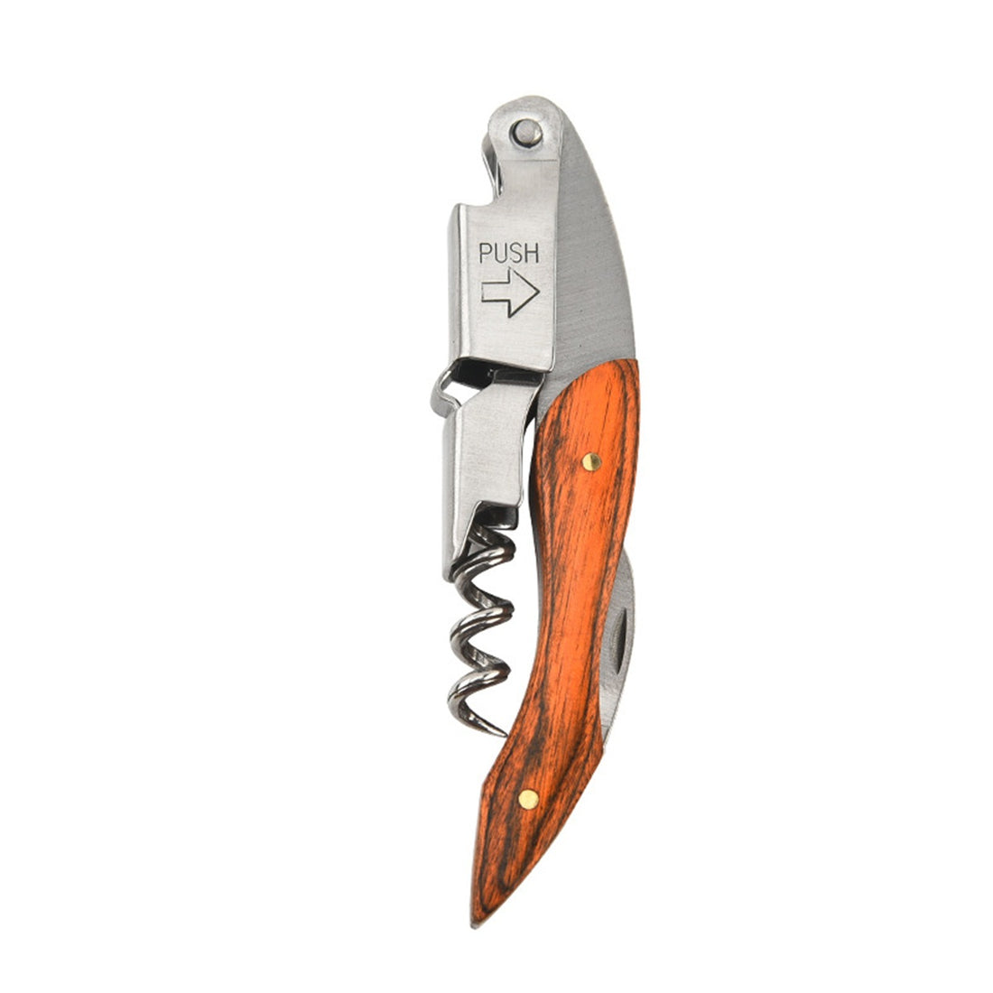 HUPSBY626 Multi-Function Red Wine Bottle Opener Stainless Steel Wood