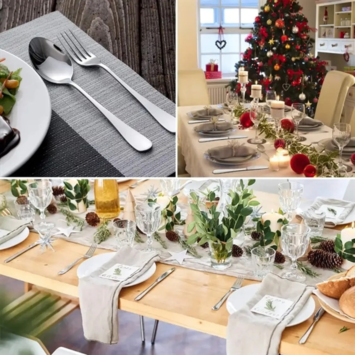HUPSBY628 20 Piece Silverware Set Service for 4