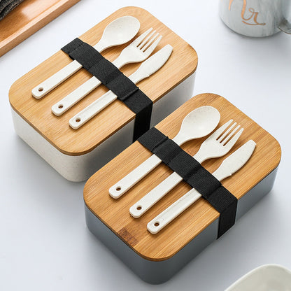 HUPSBY629 Custom Bamboo Lid Lunch Bento Box Set