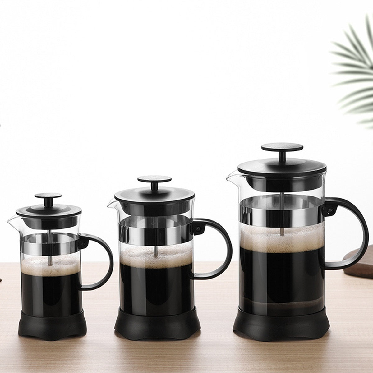 HUPSBY630 High Borosilicate Glass French Press Hand Brewed Coffee-28oz