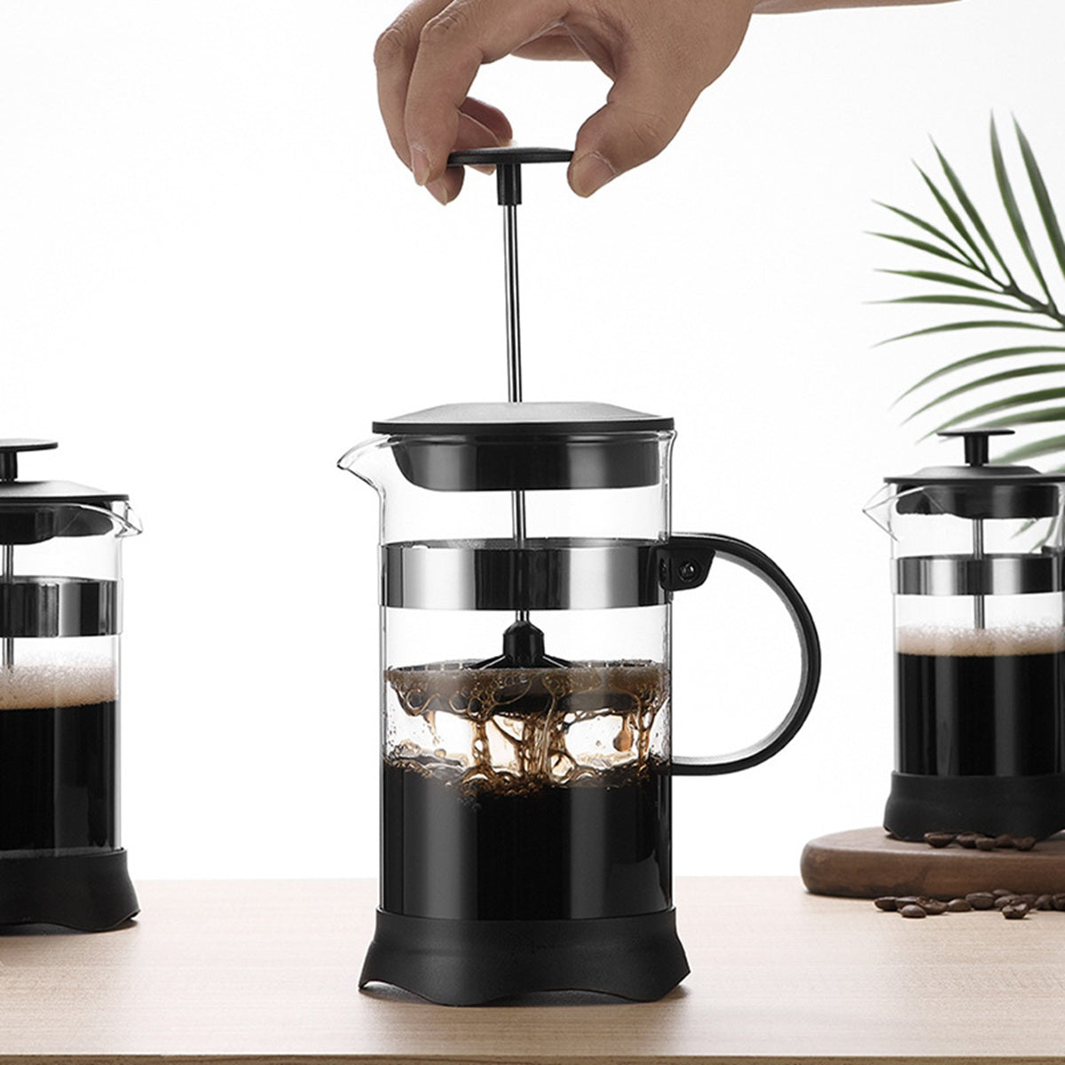 HUPSBY630 High Borosilicate Glass French Press Hand Brewed Coffee-28oz