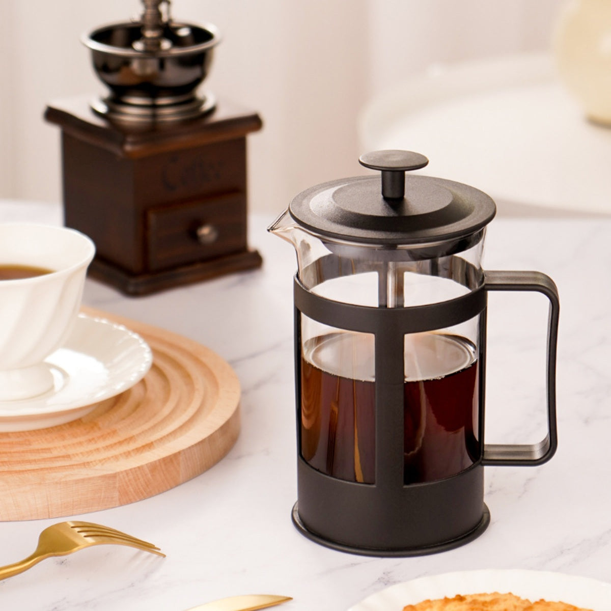 HUPSBY630 High Borosilicate Glass French Press Hand Brewed Coffee-28oz