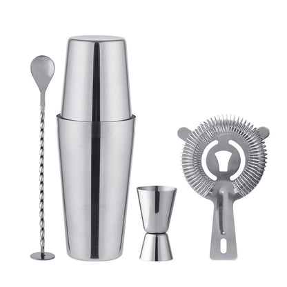 HUPSBY633 Custom Fashion 8-Piece Silver Cocktail Shaker Set