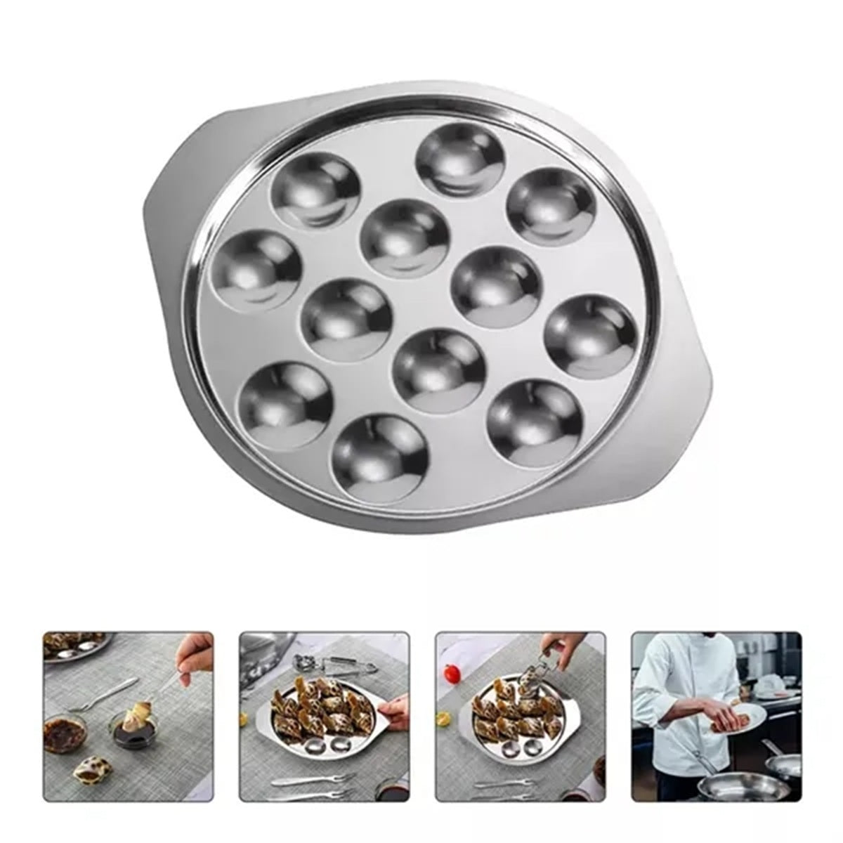 HUPSBY642 Metal Snail Cooking Dish Baking