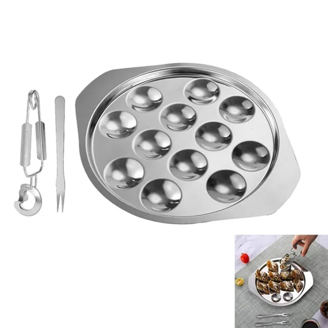 HUPSBY642 Metal Snail Cooking Dish Baking