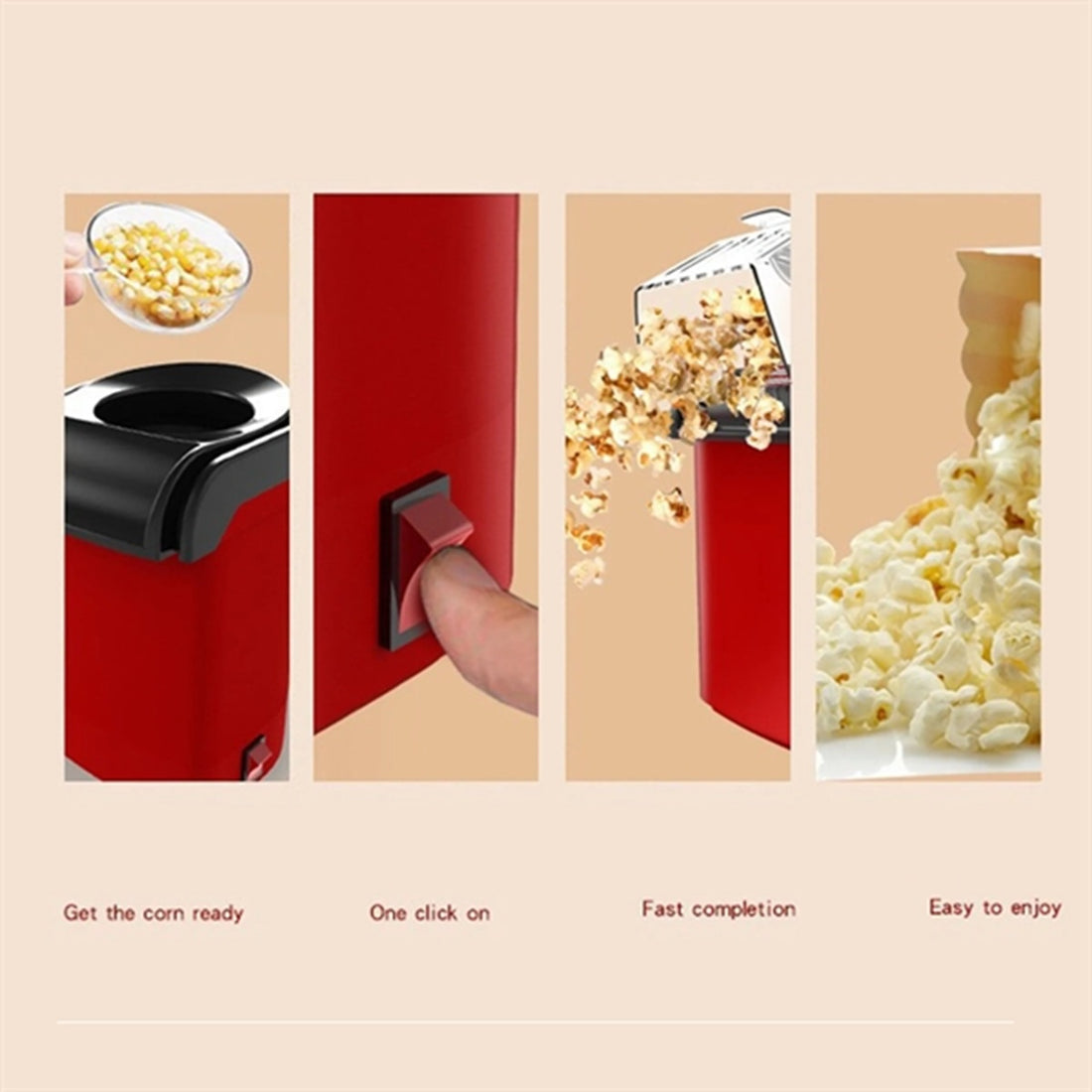 HUPSBY647 Mini Popcorn Machine