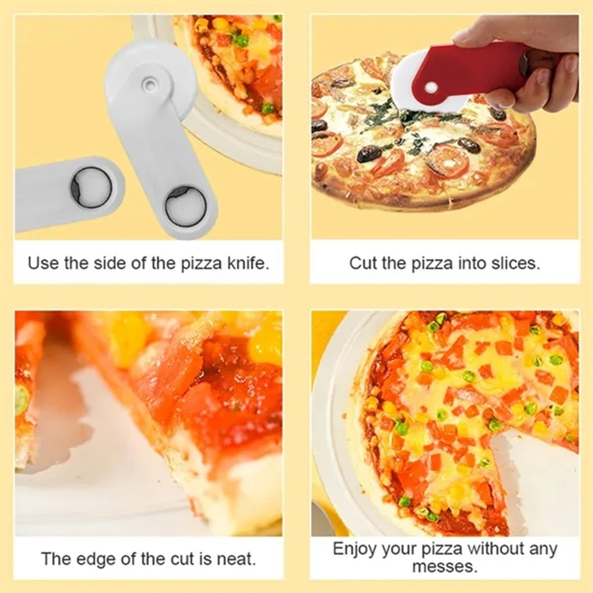 HUPSBY653 Customize Light Plastic Pizza Cutter With Bottle Opener