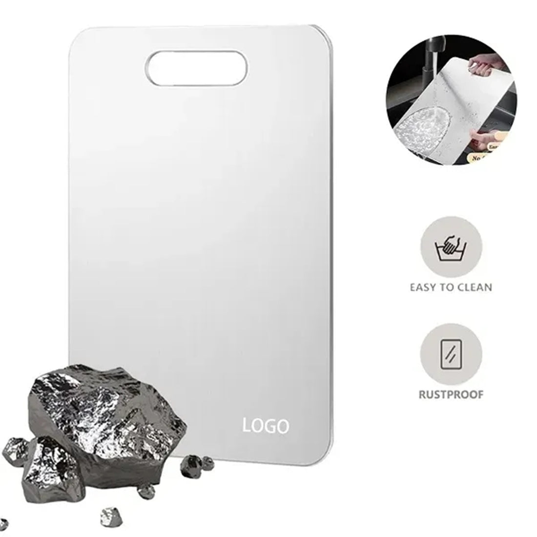 HUPSBY655 Pure Titanium Cutting Board