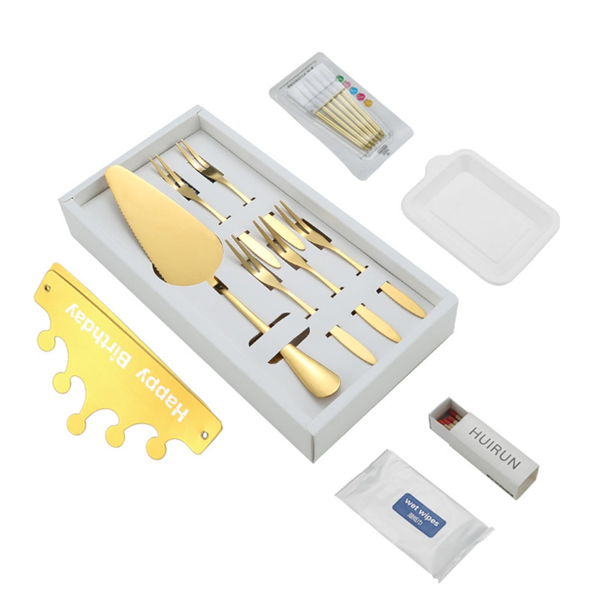 HUPSBY666 Personalized Engraved Cake Knife Serving Set