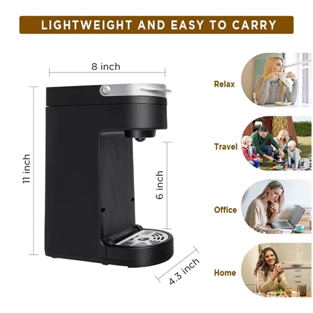 HUPSBY674 Single Serve Coffee Maker