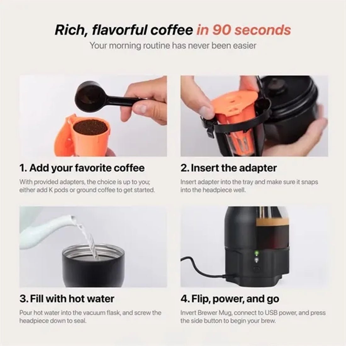 HUPSBY683 Portable Coffee &amp; Espresso Maker