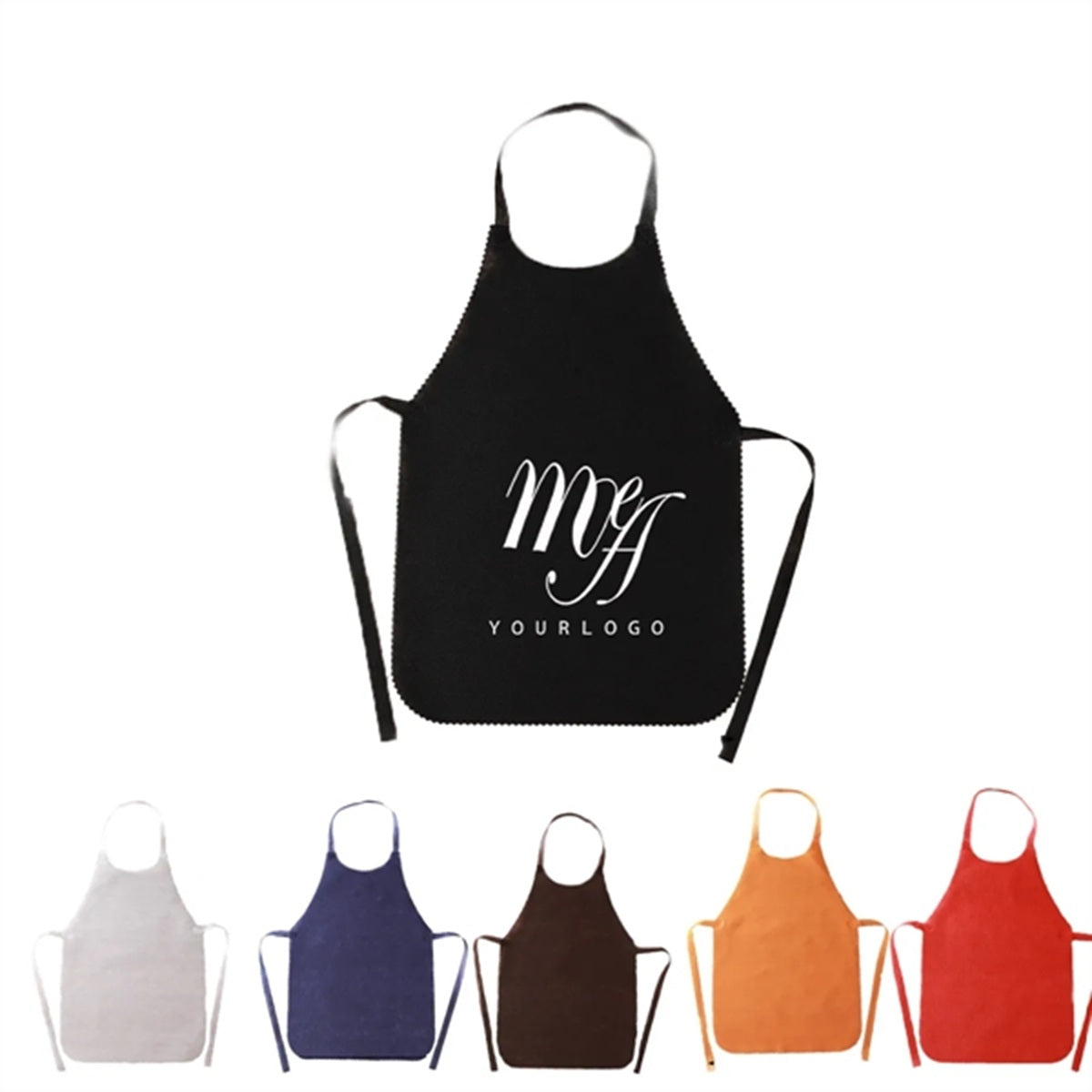 HUPSBY687 Disposable Non- Woven Fabric Water-Proof Apron Restaurant