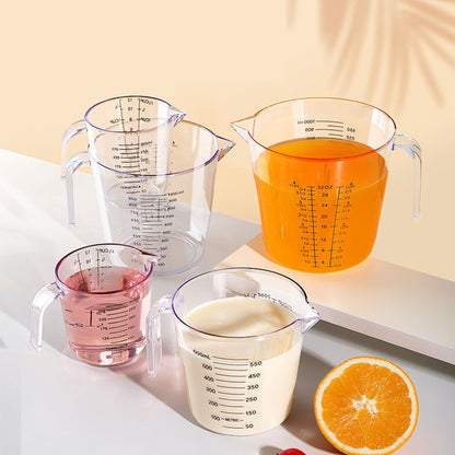 HUPSBY688 32 Oz. Clear Plastic Measuring Cup w/ Handle and Pour Spout