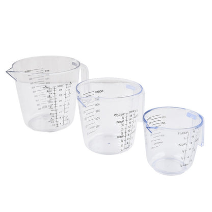 HUPSBY689 12 Oz. Clear Plastic Measuring Cup w/ Handle and Pour Spout