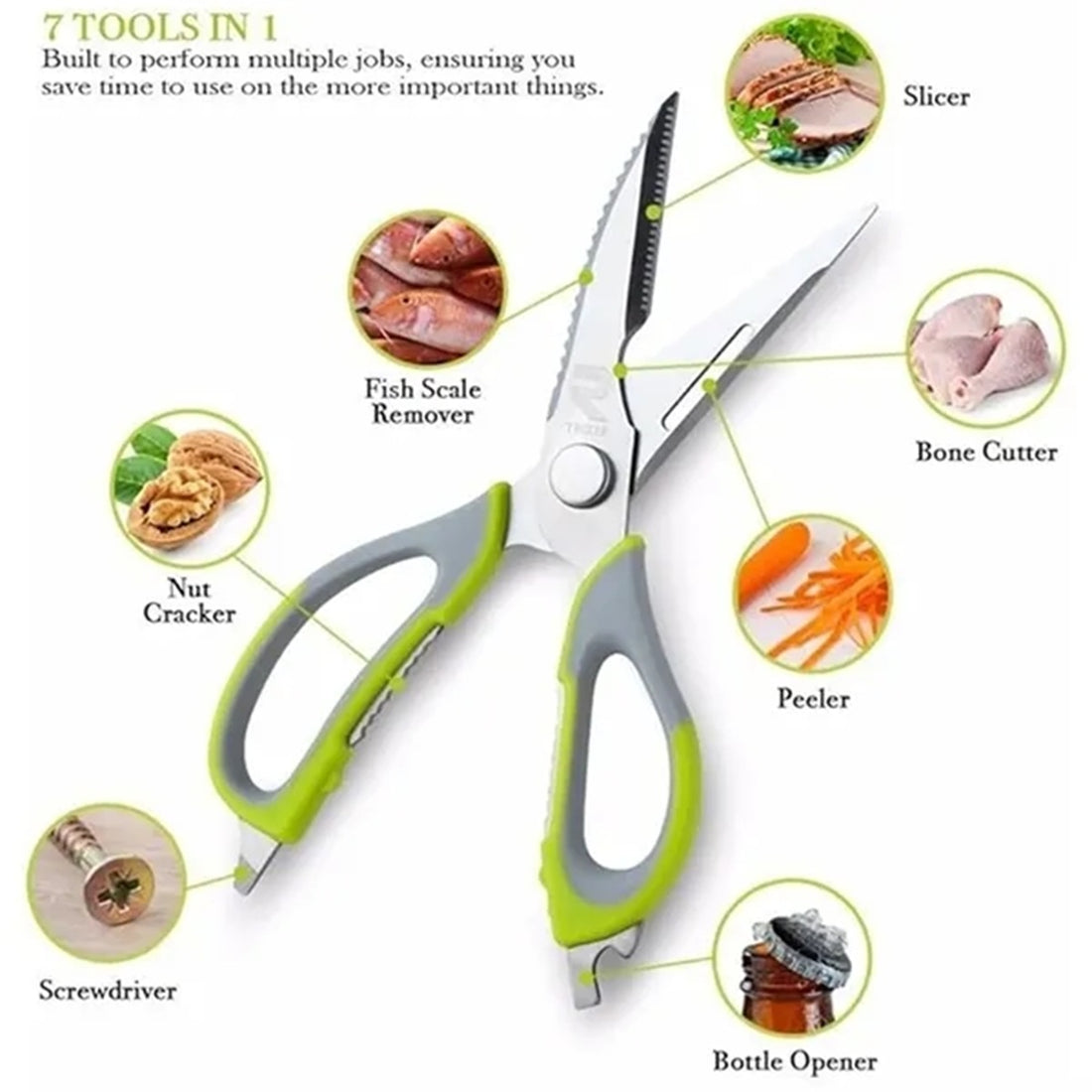 HUPSBY693 Best Stainless Steel Kitchen Scissors