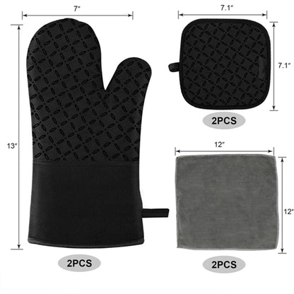 HUPSBY699 Custom Silicone Oven Baking Cooking Tool Kit With Gloves