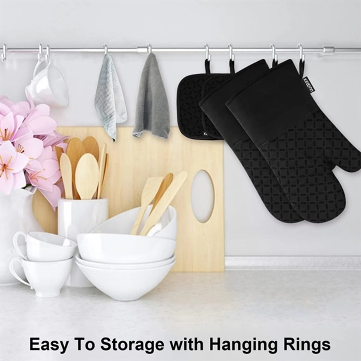 HUPSBY699 Custom Silicone Oven Baking Cooking Tool Kit With Gloves