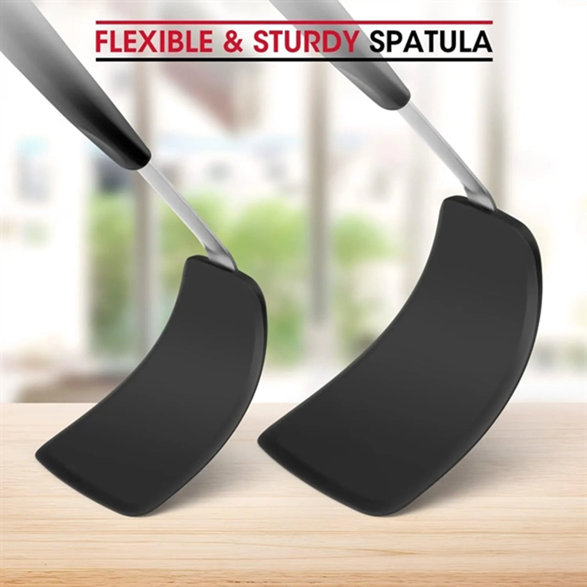 HUPSBY700 2 Pack Flexible Silicone Spatula
