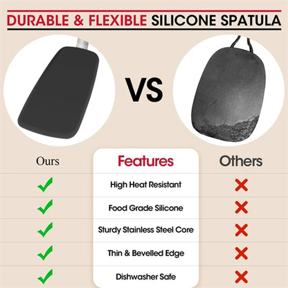 HUPSBY700 2 Pack Flexible Silicone Spatula
