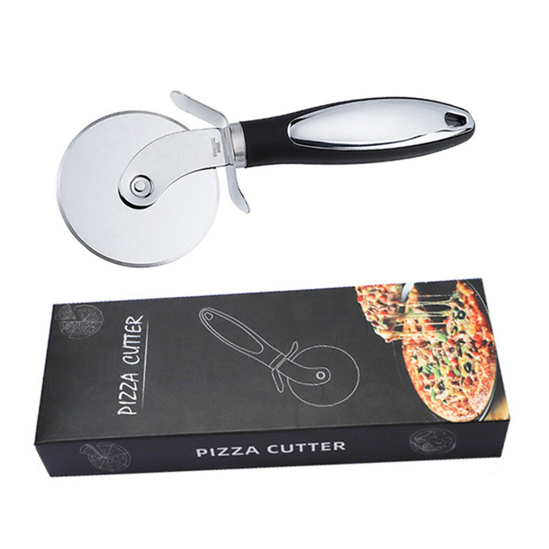 HUPSBY709 Pizza Cutter And Server Set