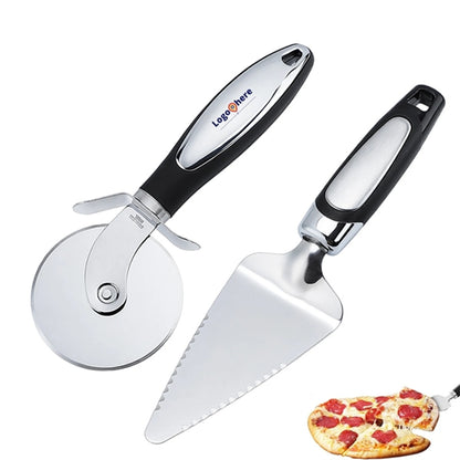 HUPSBY709 Pizza Cutter And Server Set