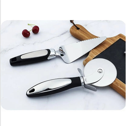 HUPSBY709 Pizza Cutter And Server Set
