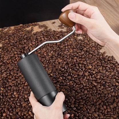 HUPSBY721 Stainless Steel Manual Burr Coffee Grinder with Crank