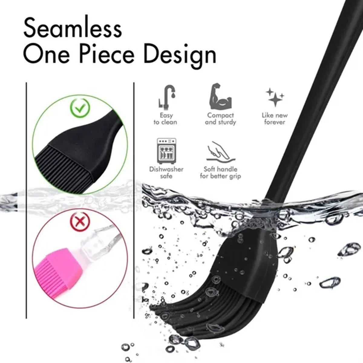 HUPSBY728 Silicone Basting Brushes&amp;Pastry Brushes BBQ