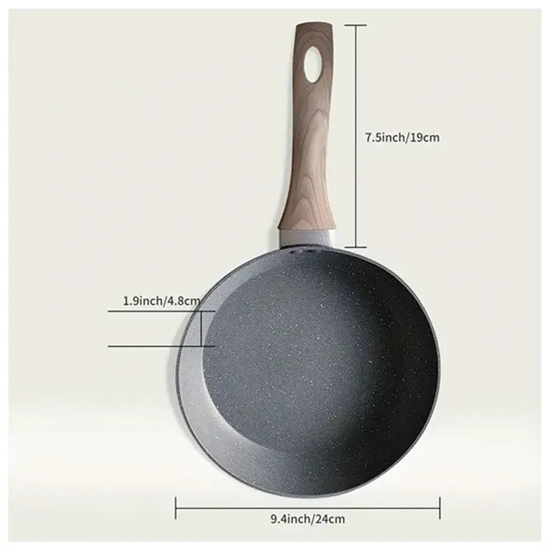 HUPSBY750 Swiss Medical Stone Chef Pan Kitchen Steak Omelette