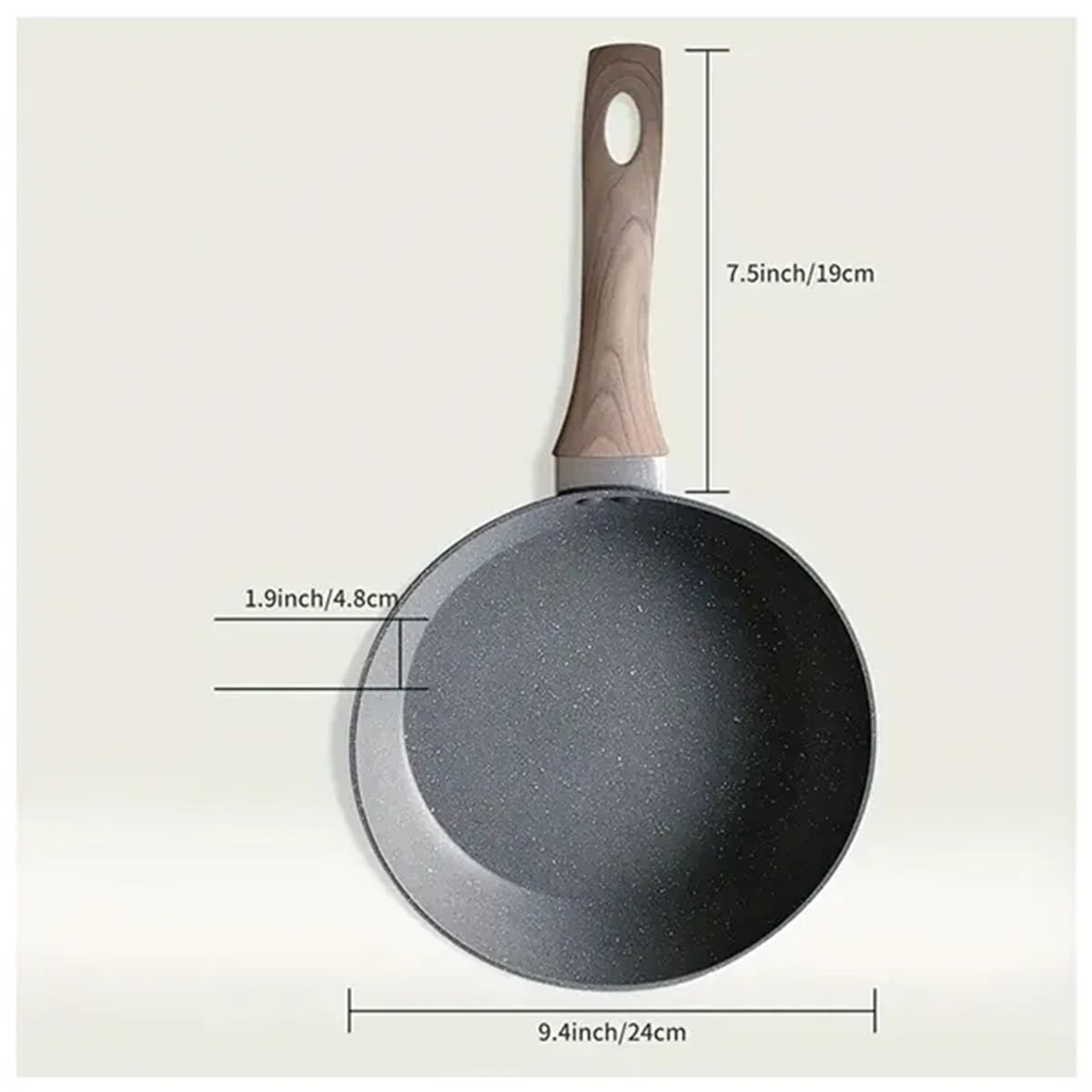 HUPSBY750 Swiss Medical Stone Chef Pan Kitchen Steak Omelette
