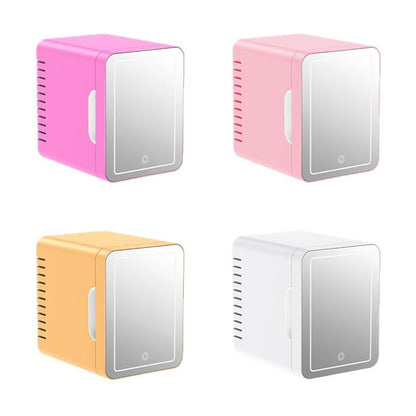 HUPSBY753 Portable Mirror And LED Design Beauty Skincare Mini Fridge