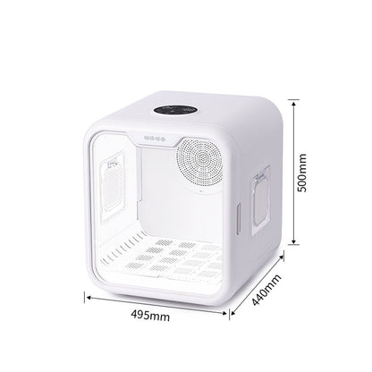 HUPSBY753 Portable Mirror And LED Design Beauty Skincare Mini Fridge